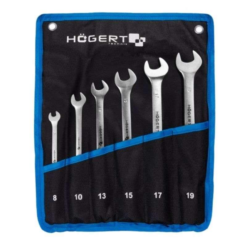 Набір шарнірних рожково-торцевих ключів 6 одиниць для роботи у важкодоступних місцях (HT1W592), фото 1