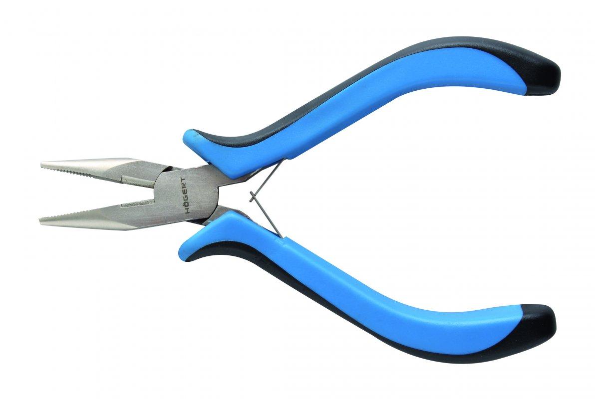 Прецизійні подовжені плоскогубці 130 мм Hogert для точних робіт (HT1P054), фото 1