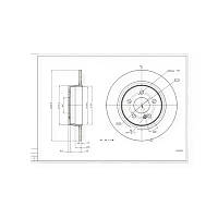 Диск гальмівний Mercedes-Benz C-Class (d300x10) (2007-) задній HART
