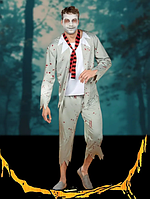 Костюм на Хелловін чоловічий Зомбі різнобарвний