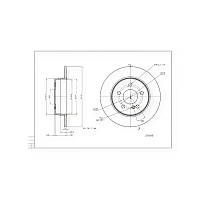 Диск гальмівний Mercedes-Benz C-Class W204 задній (d278x9) (2007-) HART