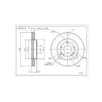 Диск гальмівний Mercedes-Benz C-Class W203 (288x25) (2000-) передній HART