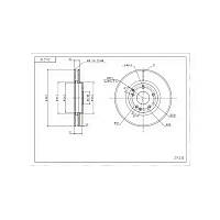 Диск гальмівний Mercedes-Benz C-Class W203 (300x28) (2000-) передній HART