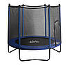 Батут FitToSky 152см Black з сіткою синій, фото 9