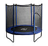 Батут FitToSky 152см Black з сіткою синій, фото 10