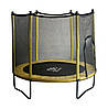 Батут FitToSky 152см Black з сіткою жовтий, фото 7