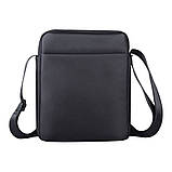 Сумка чоловіча через плече Барсетка месенджер Чорна, фото 3
