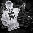 Чоловічий зимовий спортивний костюм The North Face червоно-чорний Комплект Зе Норт Фейс Худі Штани, фото 3