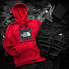 Чоловічий зимовий спортивний костюм The North Face чорний Комплект Зе Норт Фейс Худі Штани, фото 4