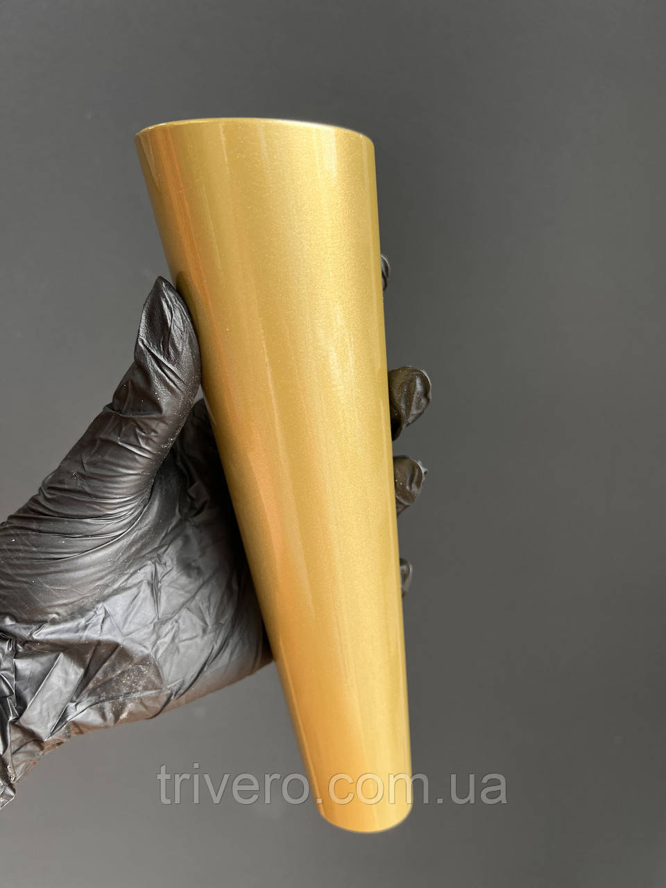 Золоті конусні ніжки з дерева, фото 1