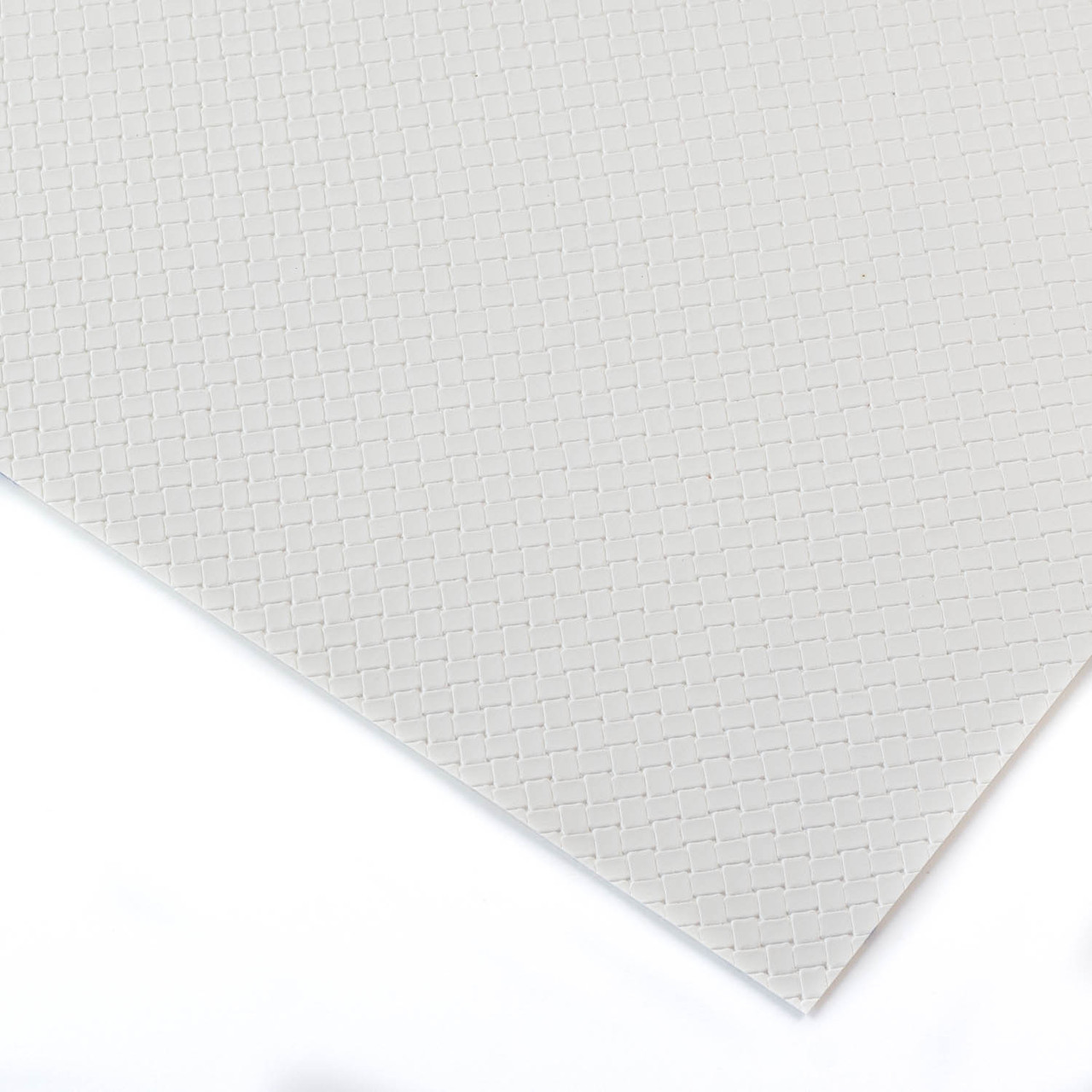 Шкірозамінник з тисненням плетіння для блокнотів 25*35см молочний SHP010, фото 1