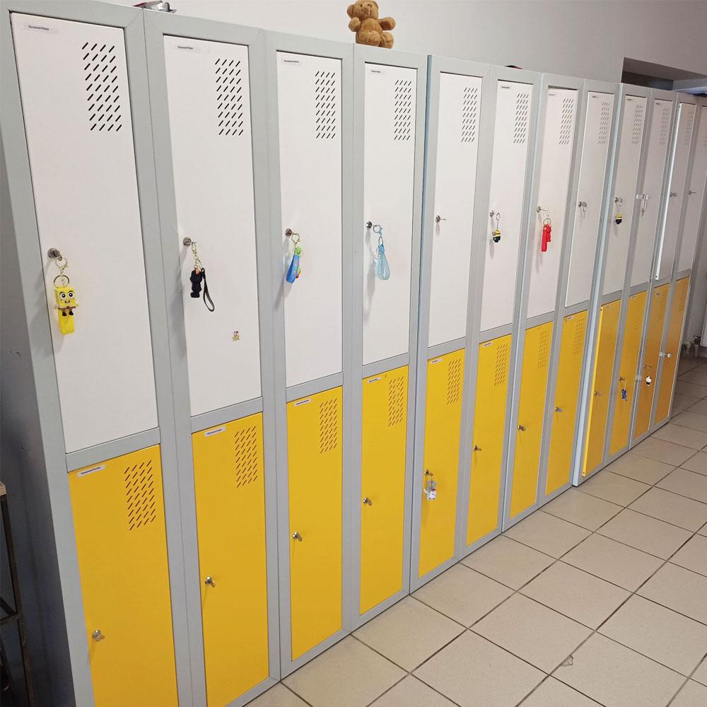 Шафа для одягу металева ШОМ-300/1/2 для шкільних роздягалень, фото 1