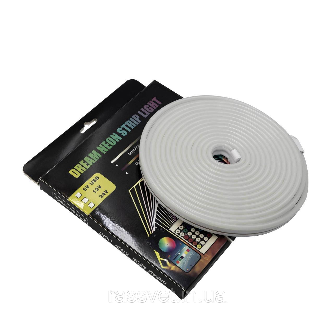 Готовий набір неонової стрічки PROLUM™ 5V; 6x16; 5M; RGB FULL COLOR