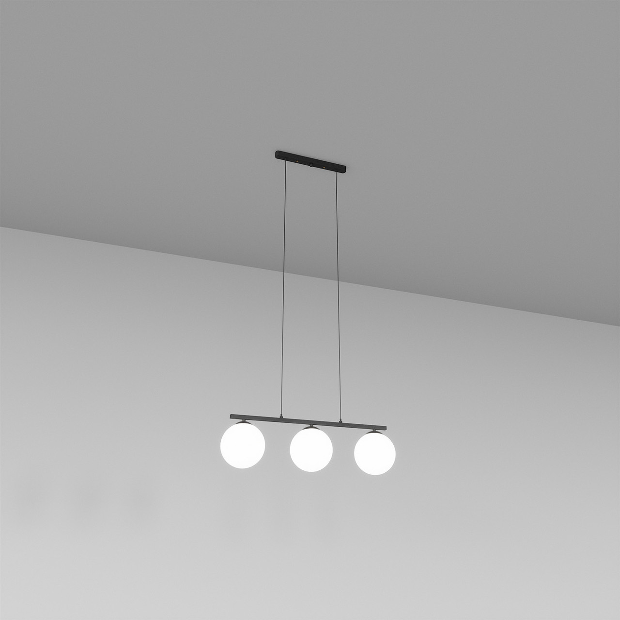 Підвіс на 3 плафона чорний BL 1103-3P BK