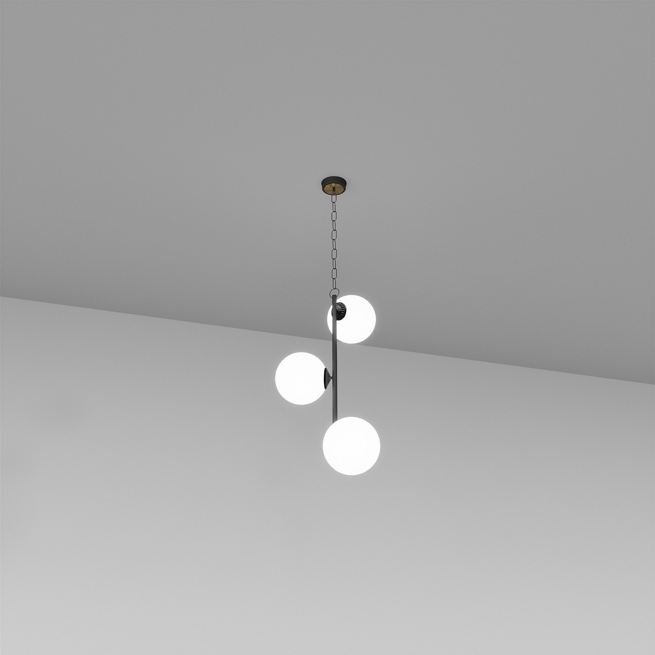 Підвіс на 3 плафона чорний BL 1104-3P BK, фото 1