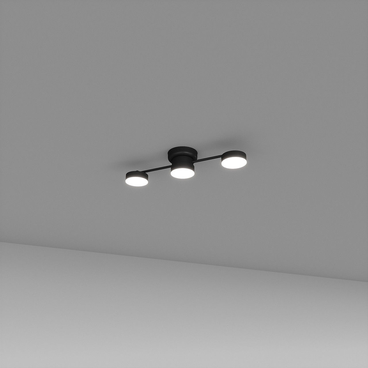 Стельовий світильник на 3 лампи чорний SV0003-3 BK 3000K