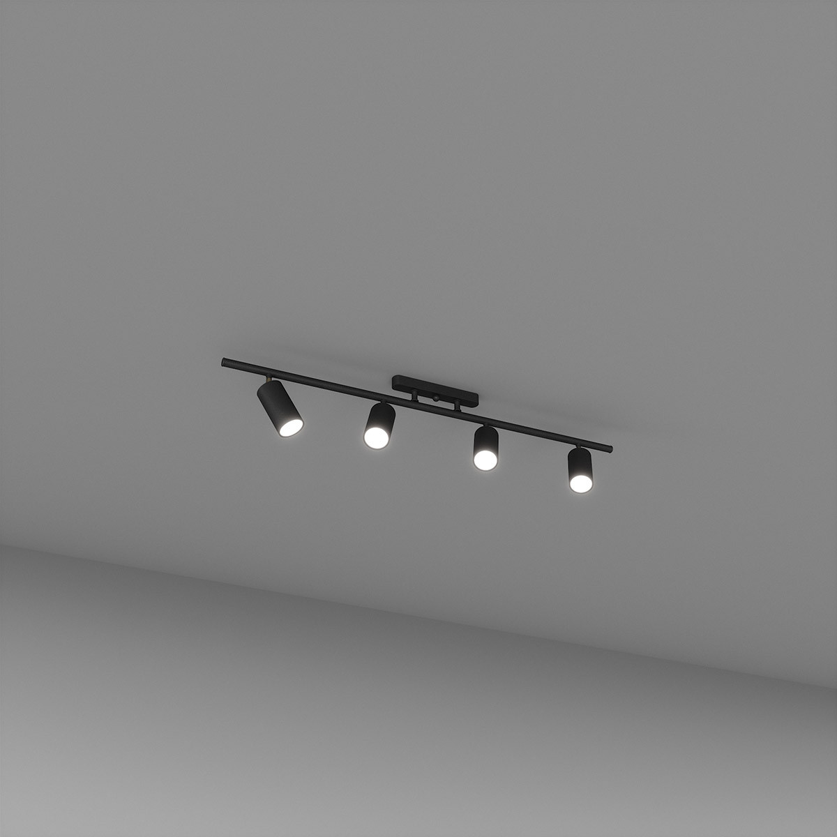 Спот на 4 лампи чорний SV0010-4 BK, фото 1