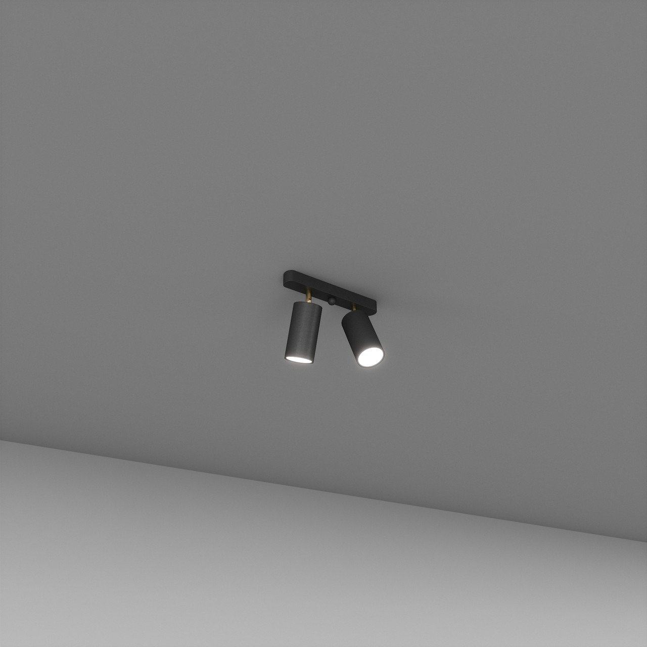 Спот на 2 лампи чорний SV0012-2 BK