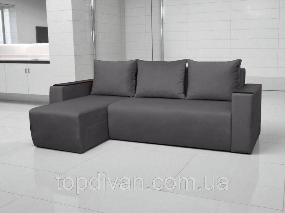 Кутовий диван "Граф - Токіо" кут взаємозамінний Габарити: 2,45 х 1,65 Спальне місце: 2,00 х 1,60