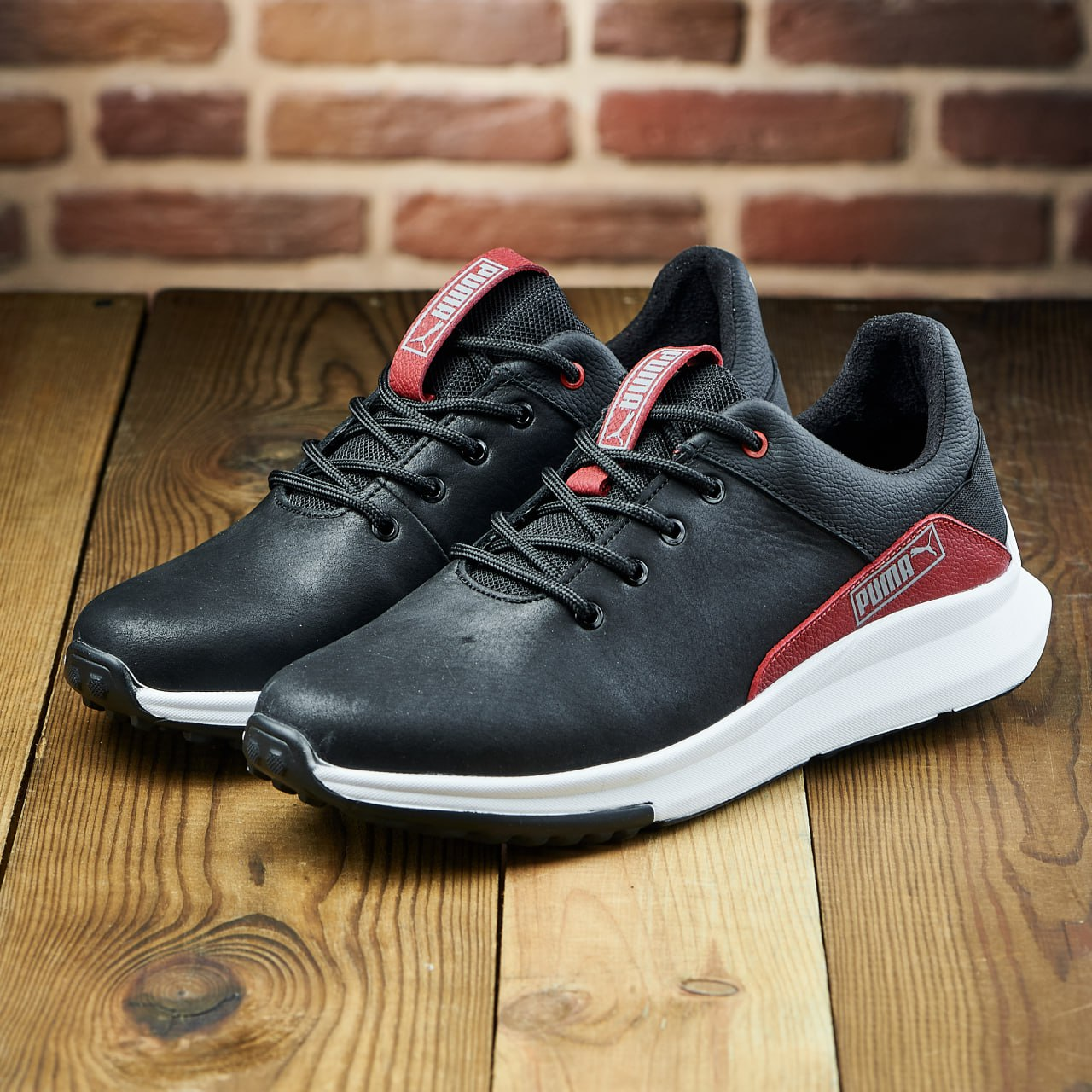 Чоловічі шкіряні кросівки (натуральна шкіра) чорні демісезонні для чоловіків на весну осінь, розміри 40-45, фото 1