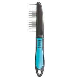 Гребінець для довгошерстих собак та котів Trixie (Тріксі) з коротким та довгим зубчиками 22 см