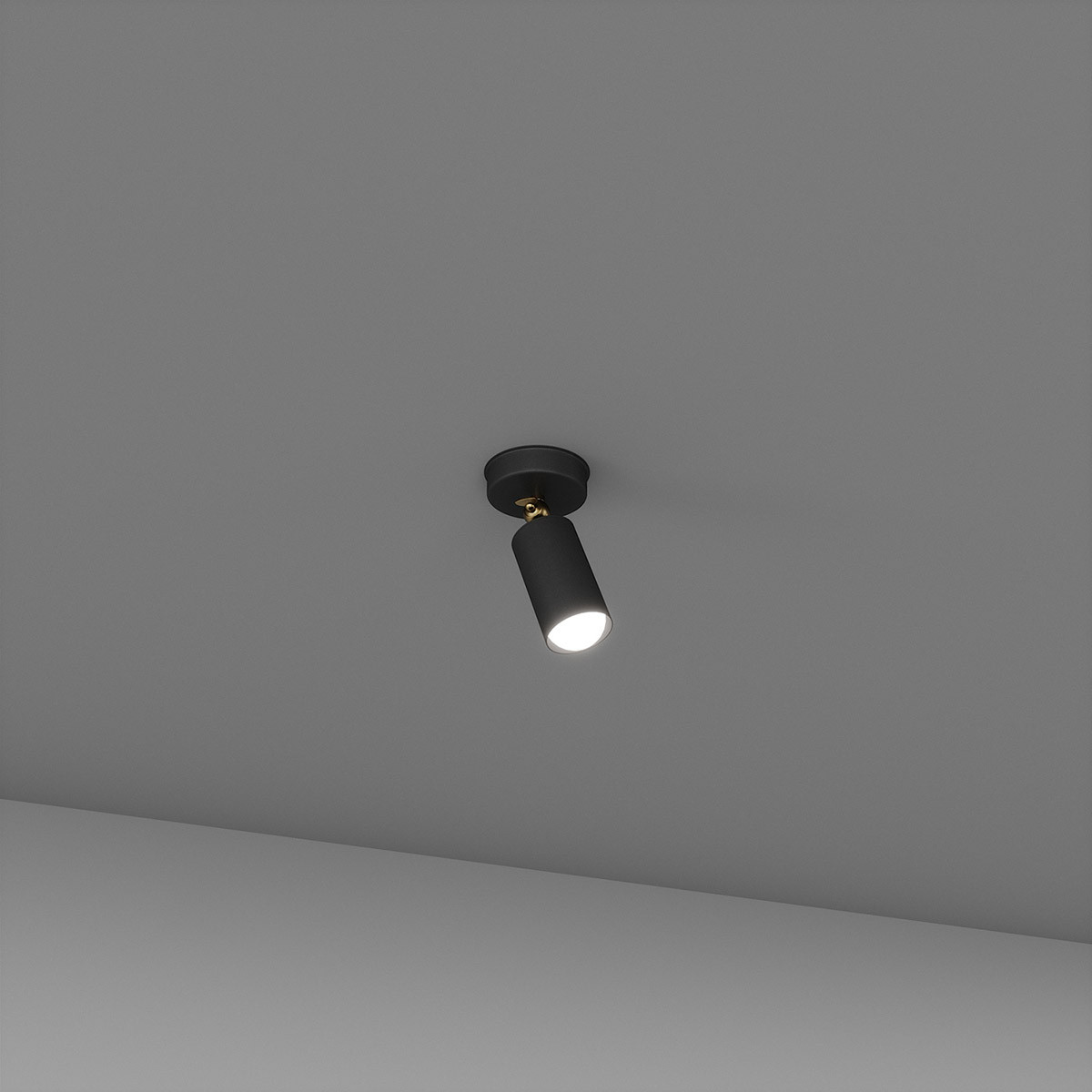 Спот під 1 лампочку чорний SV0064-1 BK