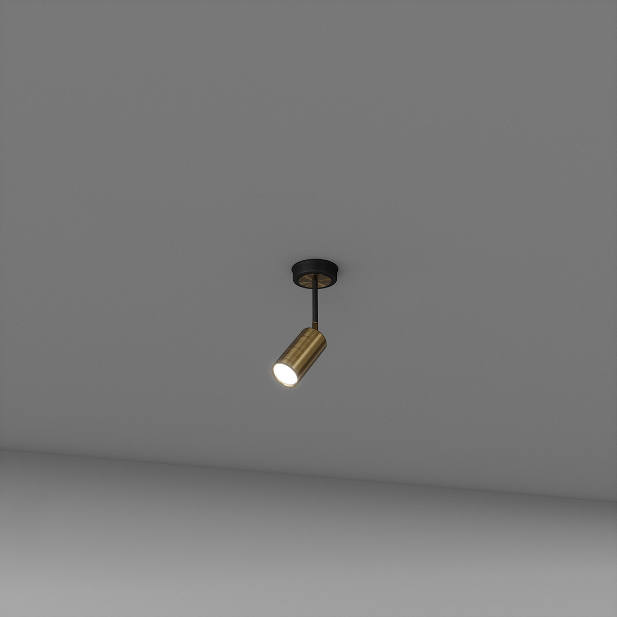 Спот під 1 лампочку золотий SV0066-1 BK+GD, фото 1