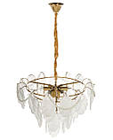 Гламурна скляна люстра ACARIGUA латунь, фото 5