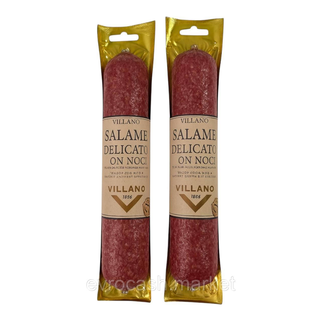 Салямі Villano Delicato Con Noci з горіхом, фото 1