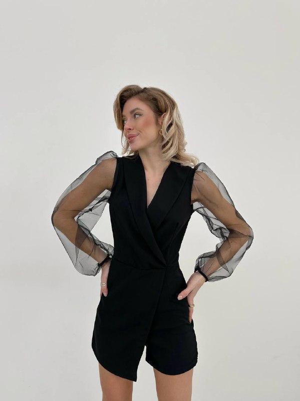 Жіночий комбінезон Колір: чорний, білий, червоний, беж; Розміри 42-44, 46-48;, фото 1