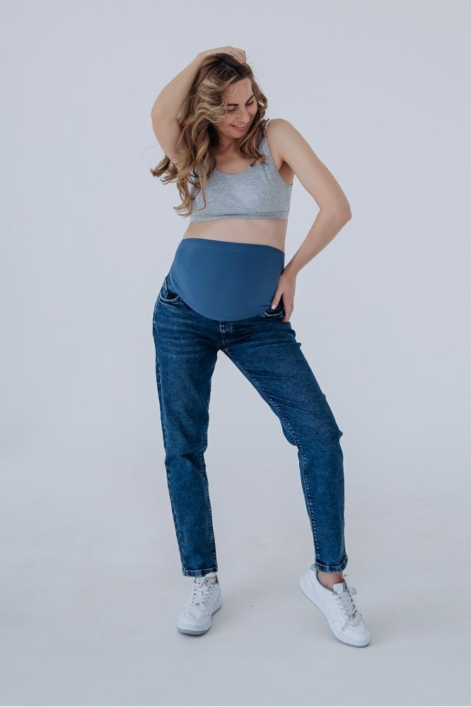 Джинси бойфренди для вагітних 42000 сині, фото 1