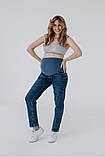 Джинси бойфренди для вагітних 42000 сині, фото 3