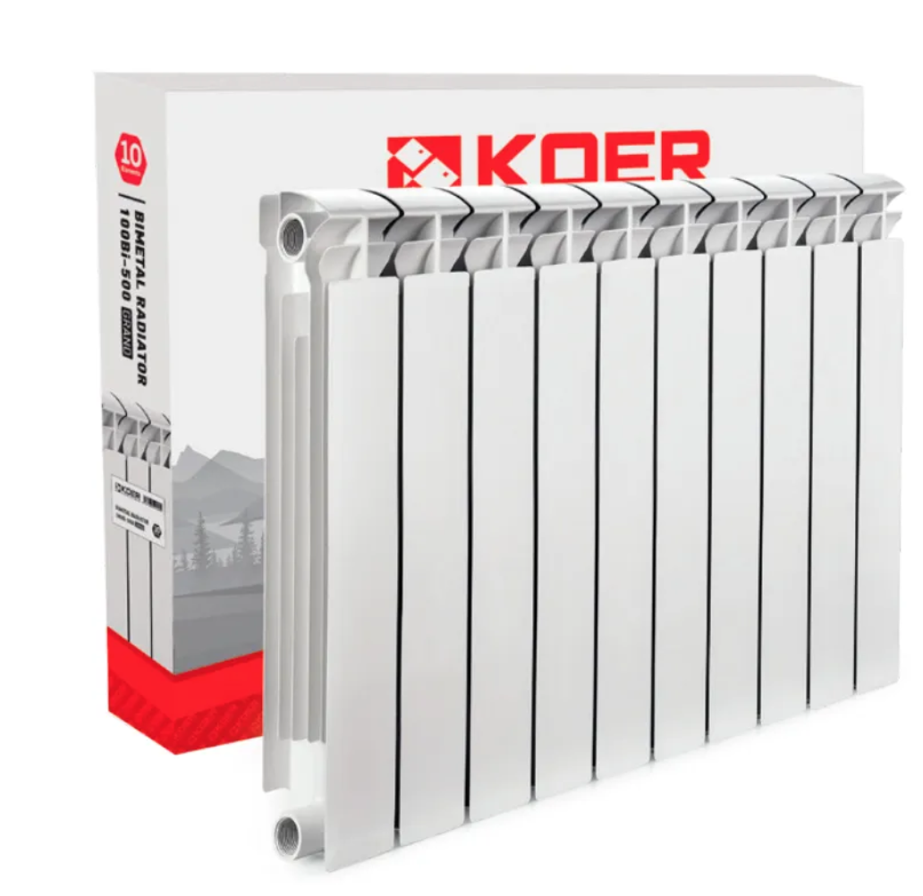 Радіатор Біметалічний KOER 100 Bimetal-500 GRAND (Чехія), фото 1