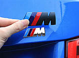 Емблема напис M для BMW хром 45х15 мм метал (на скотчі), фото 3