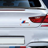 Емблема напис M для BMW хром 45х15 мм метал (на скотчі), фото 4