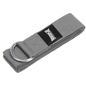 Ремінь для йоги PowerPlay PP_4409 183*3.8см. Сірий