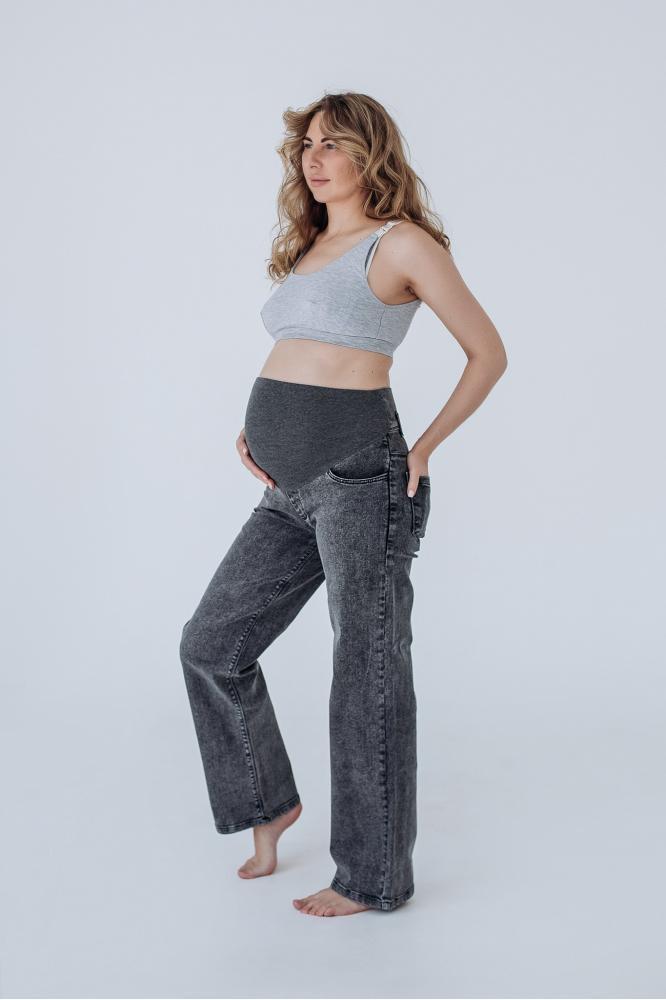 Вільні джинси для вагітних 38000 сірі, фото 1
