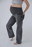 Вільні джинси для вагітних 38000 сірі, фото 4