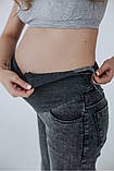 Вільні джинси для вагітних 38000 сірі, фото 5