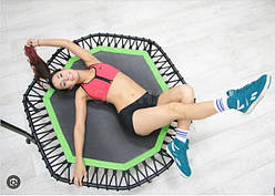 Фитнес-батут с ручкой Neo-Sport Зелений NS-103