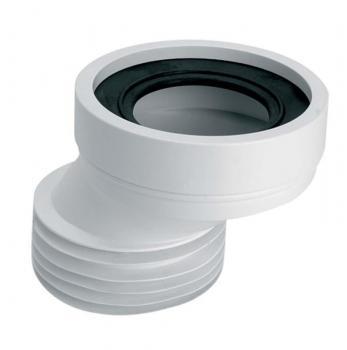 Підключення унітазу L125мм, ексц/ зсув 40мм, вхід 90-110мм вихід 110мм з ущільнить манжетою, Mcalpine HC38