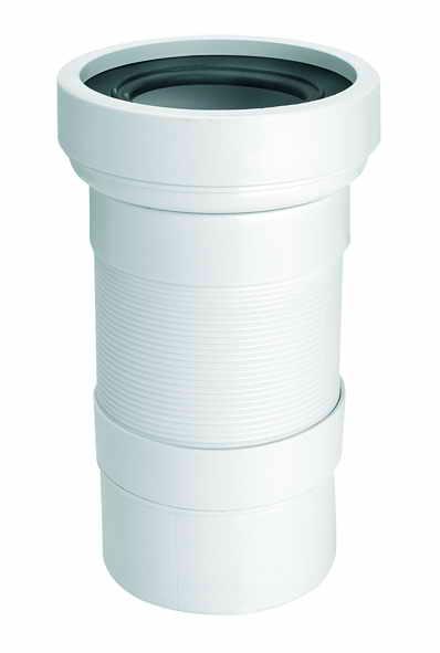 Підключення унітазу гнучке L230-540мм, вхід 90-110мм з ущільнить манжетою, вихід 110мм гладкий, Mcalpine WC-F23P