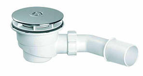 Сифон для душових піддонів McAlpine 90 мм хром HC27-CPN-PB