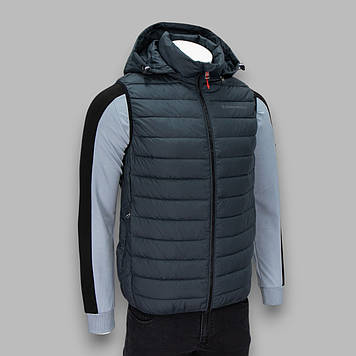 Жилетка чоловіча ZERO FROZEN ZF50490Vplus Т.СІРА 100% поліестер. Утеплювач: тінсулейт 52(Р)