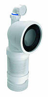 Коліно для унітазу 90 з гофротрубою з відводом WC-CON8FD
