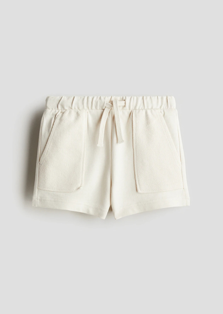 Бавовняні шорти кремові H&M 86, 92см, фото 1
