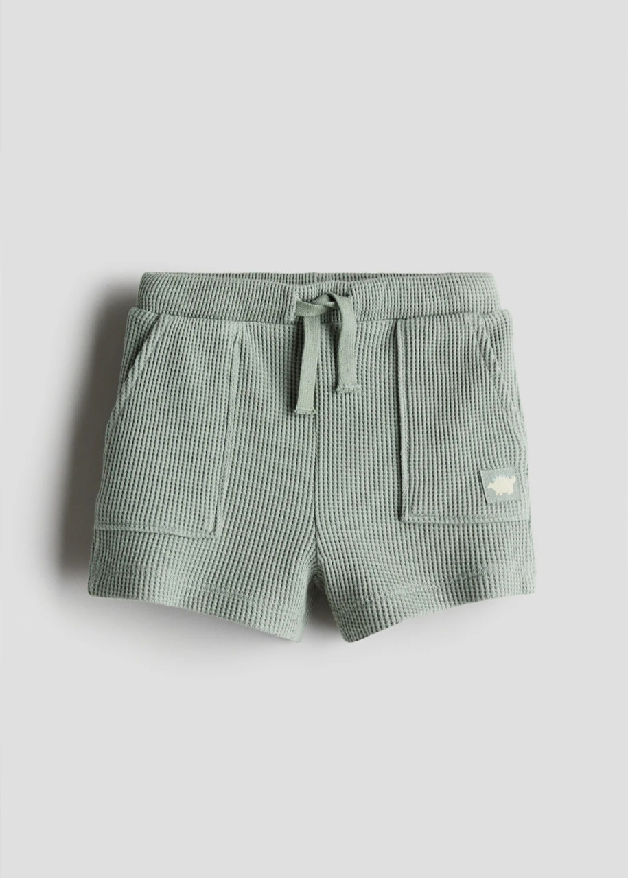 Бавовняні шорти світло-зелені H&M 80, 86, 92см, фото 1