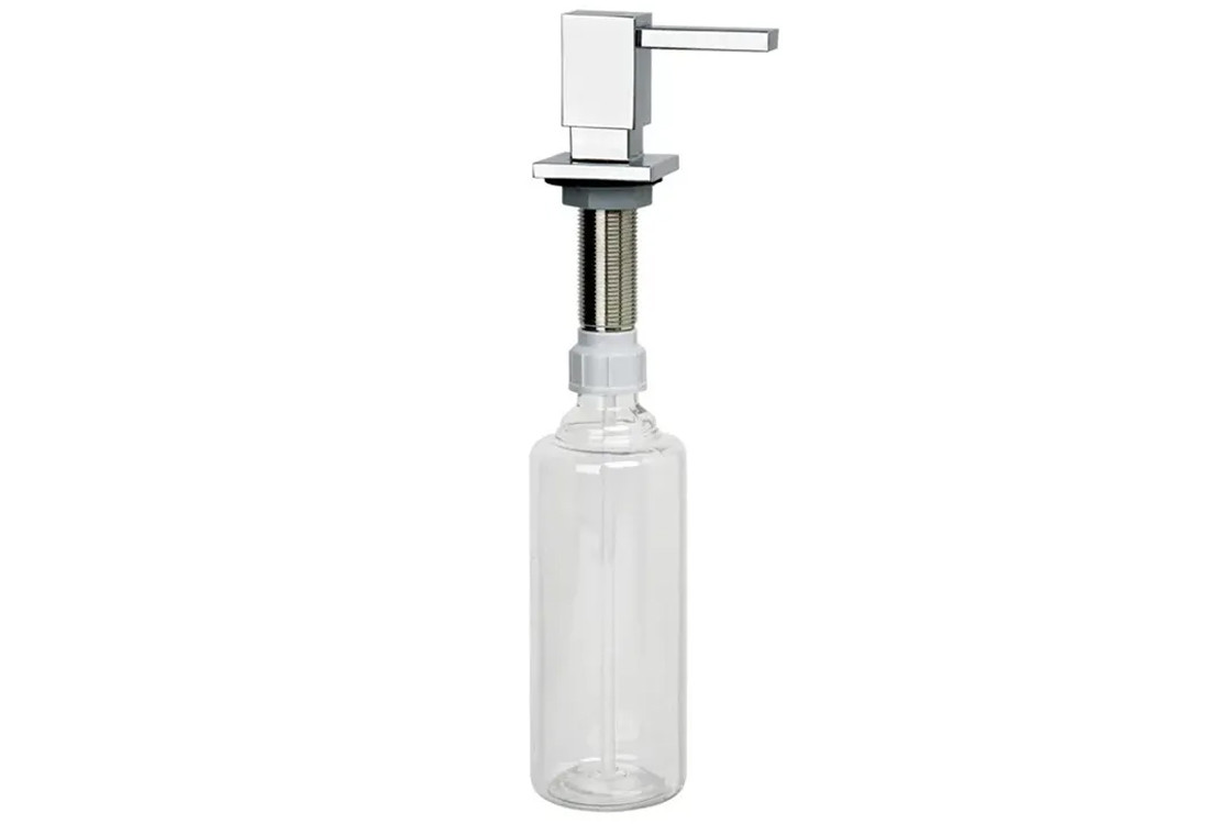 Дозатор миючих засобів Mcalpine квадратний 500мл прихованого монтажу SOAP-SQ-CPB