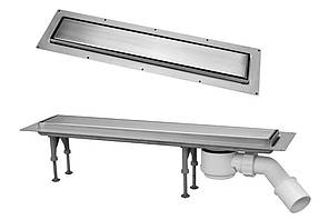 Злив у підлогу ПРЯМОКУТНИЙ PLAIN: 900 мм CD900-B-NT+ сифон CD-HC26-65