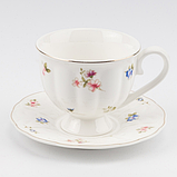 Набір "Квітковий вальс" на 6 персон, білий, 230 мл, фото 3